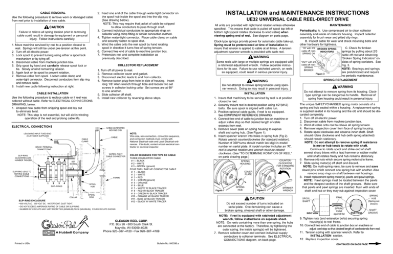 Hubbell UE32 User's manual Hubbell UE32 User's manual