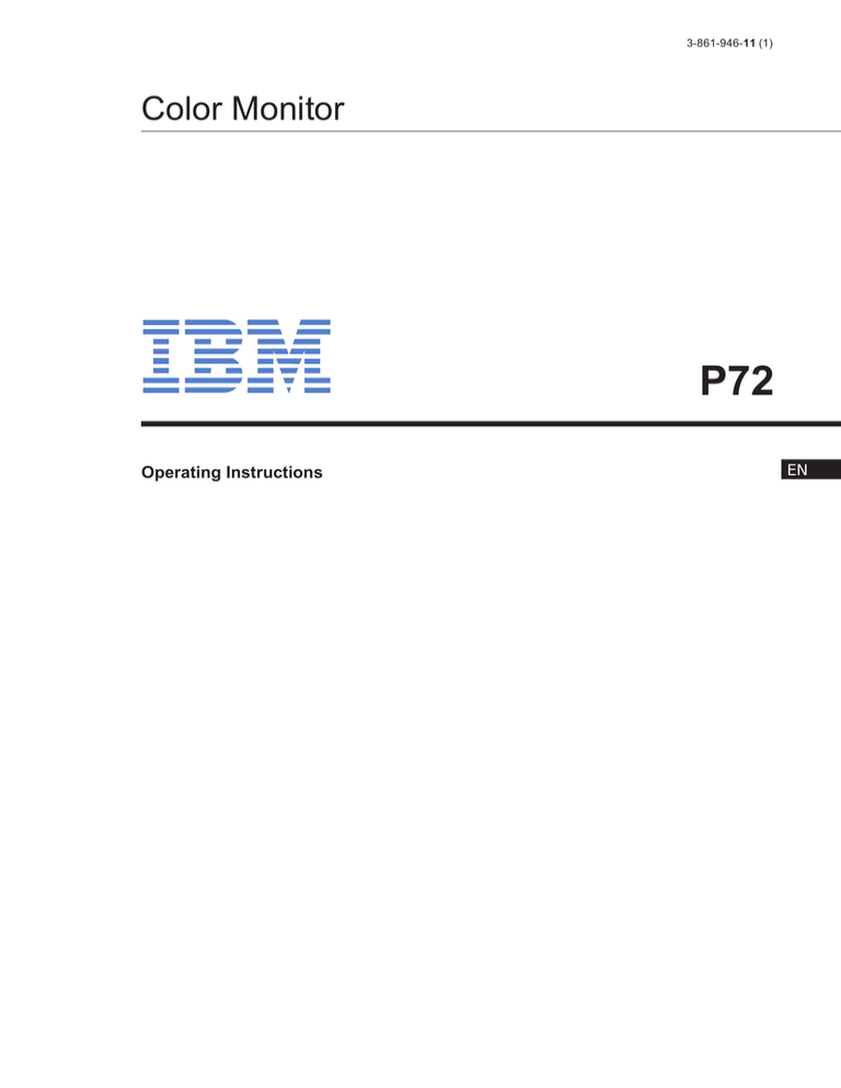 IBM P72 User manual IBM P72 User manual