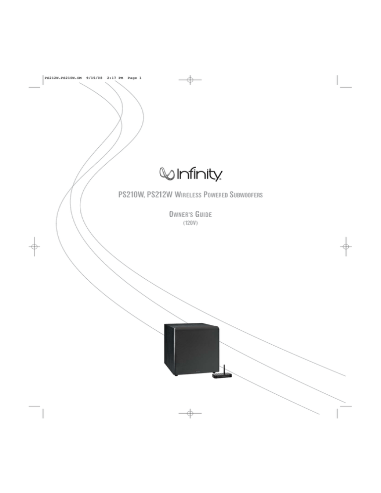 Infinity PS210W User manual Infinity PS210W User manual