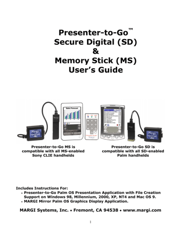Infocus Secure Digital (SD) & Memory Stick User's manual Infocus Secure Digital (SD) & Memory Stick User's manual