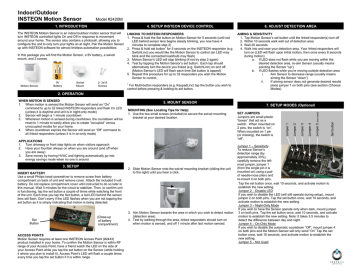 INSTEON 2420M User's manual INSTEON 2420M User's manual