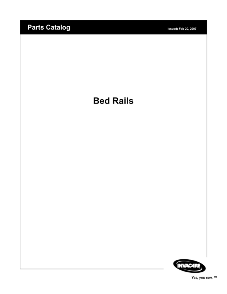 Invacare Bed Rails User manual Invacare Bed Rails User manual