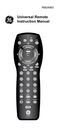 Jasco RM24993 Instruction manual | Manualzz Jasco RM24993 Instruction manual | Manualzz