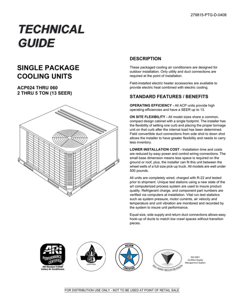Johnson Controls ACPU024 User's manual Johnson Controls ACPU024 User's manual