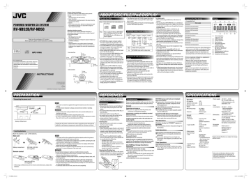 JVC BoomBlaster RV-NB50 User's Manual | Manualzz