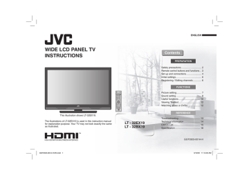 JVC LT-32BX19 User's Manual | Manualzz