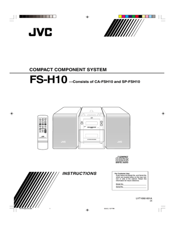 JVC FS-H10 User's Manual | Manualzz JVC FS-H10 User's Manual | Manualzz