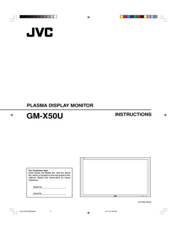 JVC GM X50U User's Manual | Manualzz JVC GM X50U User's Manual | Manualzz