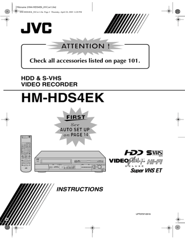 JVC HM-HDS4EK User's Manual | Manualzz JVC HM-HDS4EK User's Manual | Manualzz