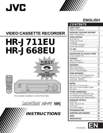 JVC HR-J668EU User's Manual | Manualzz JVC HR-J668EU User's Manual | Manualzz