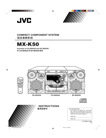 Common Operations. JVC SP-MXK50, MX-K50 | Manualzz