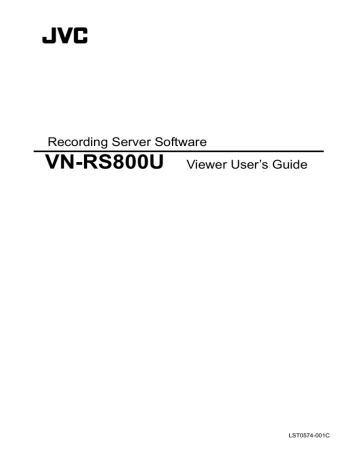 JVC VN-RS800U User's Guide | Manualzz JVC VN-RS800U User's Guide | Manualzz