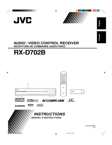 JVC RX-D702B User's Manual | Manualzz JVC RX-D702B User's Manual | Manualzz