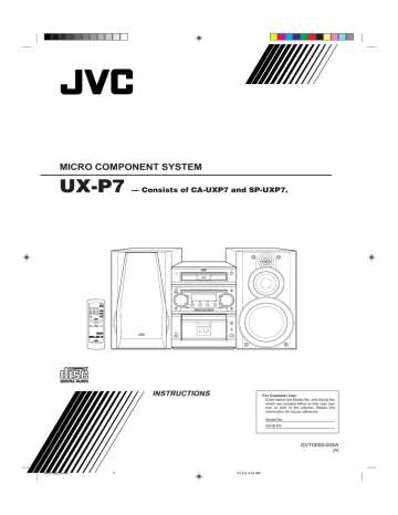 JVC UX-P7 User's Manual | Manualzz JVC UX-P7 User's Manual | Manualzz