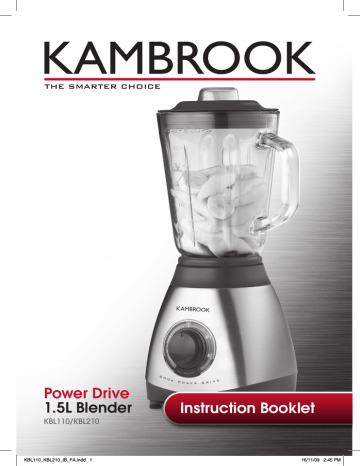 Kambrook KBL110 Instruction Booklet | Manualzz