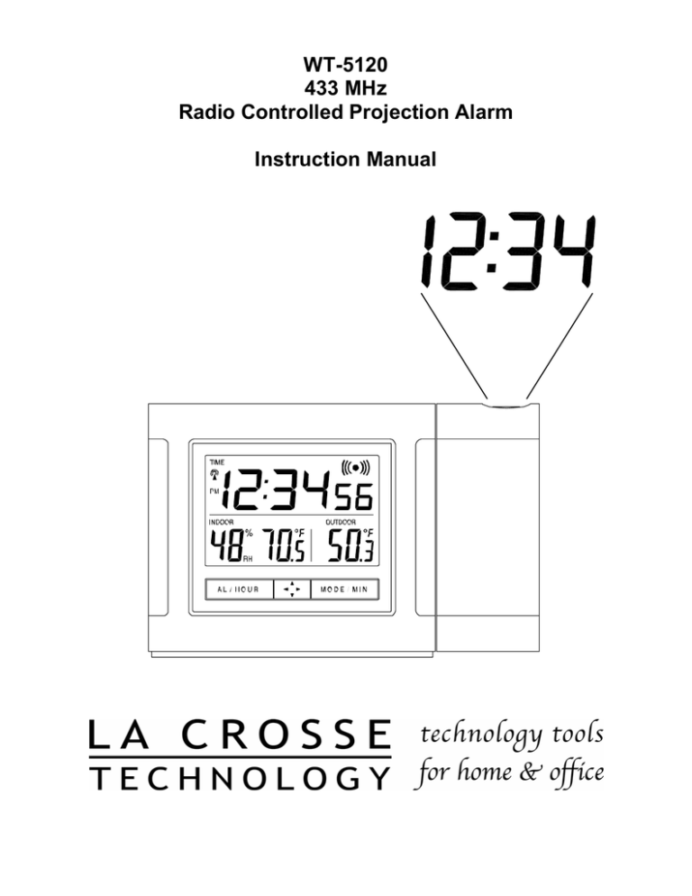 La Crosse Technology WT-5120 433 User manual La Crosse Technology WT-5120 433 User manual