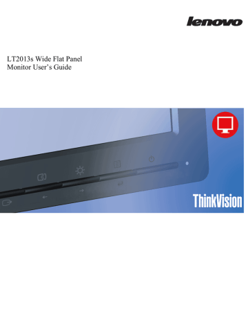 Chapter 3. Reference information. Lenovo ThinkVision LT2013s Wide, 60ABAAR1US | Manualzz Chapter 3. Reference information. Lenovo ThinkVision LT2013s Wide, 60ABAAR1US | Manualzz