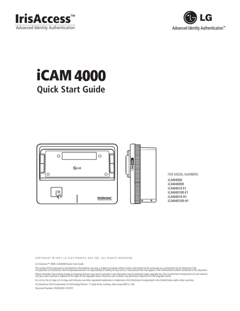 LG 4000 User's manual LG 4000 User's manual