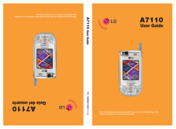 LG A7110 User guide | Manualzz LG A7110 User guide | Manualzz