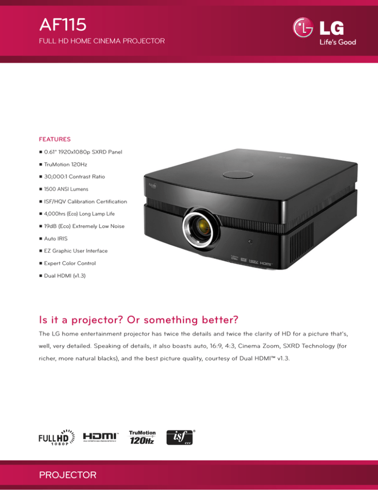 LG AF115 Important information LG AF115 Important information