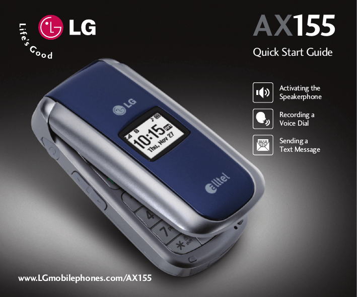 LG AX AX155 Alltel, AX155 User's manual LG AX AX155 Alltel, AX155 User's manual