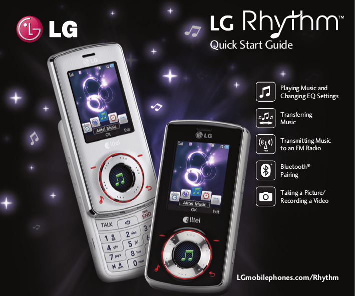 LG AX585 White Quick start guide LG AX585 White Quick start guide
