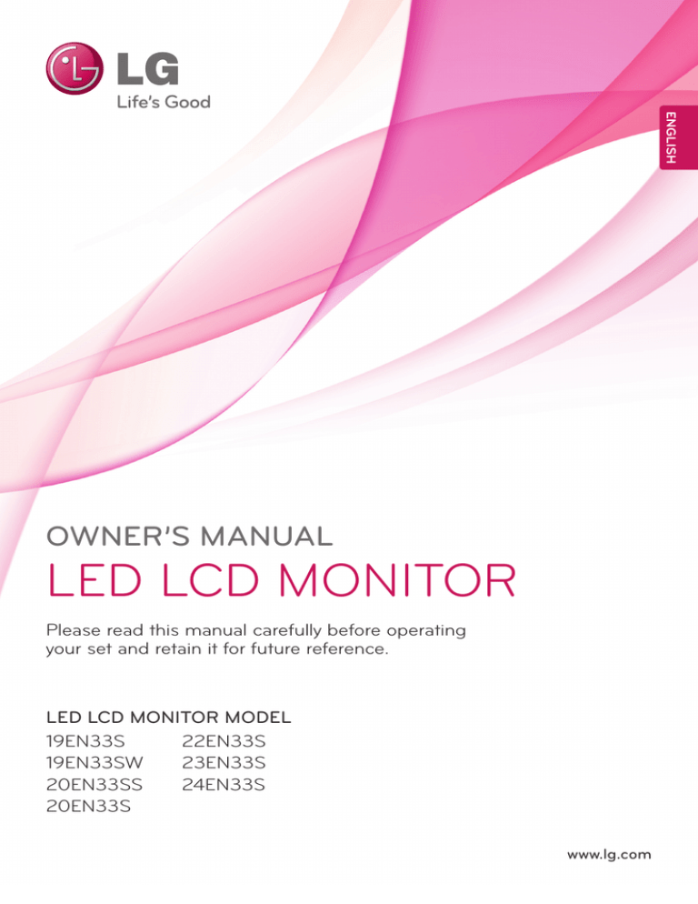 LG 19EN33S User manual LG 19EN33S User manual