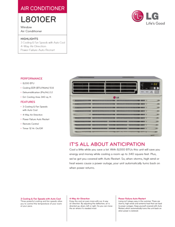 LG L8010ER Specification LG L8010ER Specification