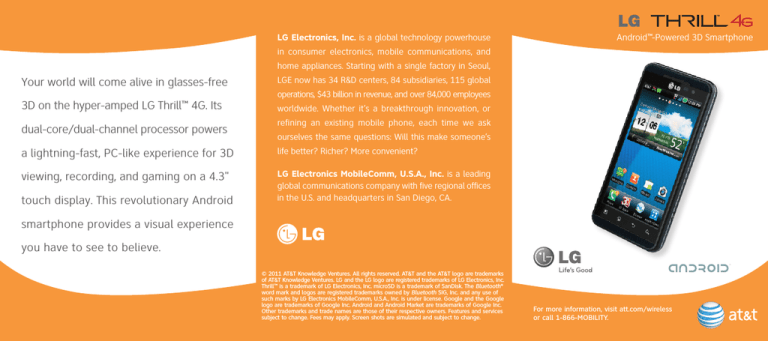 LG P925 User manual LG P925 User manual