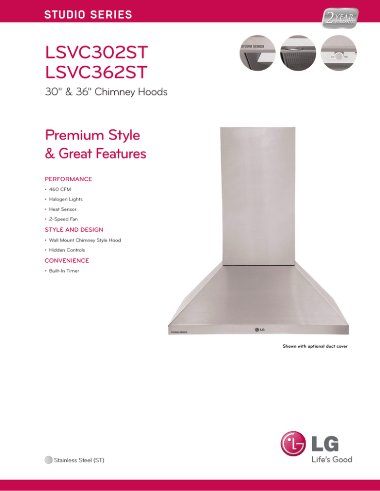 LG LSVC302ST Specification LG LSVC302ST Specification