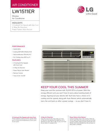 LG LW1511ER Specification LG LW1511ER Specification