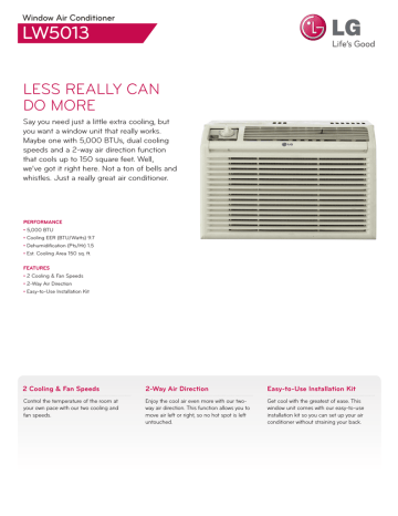 LG LW5013 Specification LG LW5013 Specification