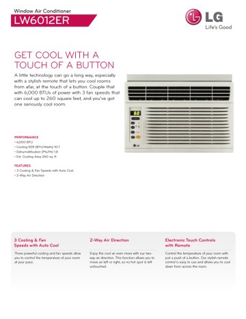 LG LW6012ER Specification LG LW6012ER Specification