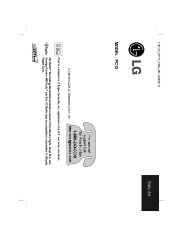 LG PC12 User's manual LG PC12 User's manual