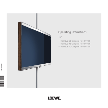 Loewe 52 Operating instructions | Manualzz