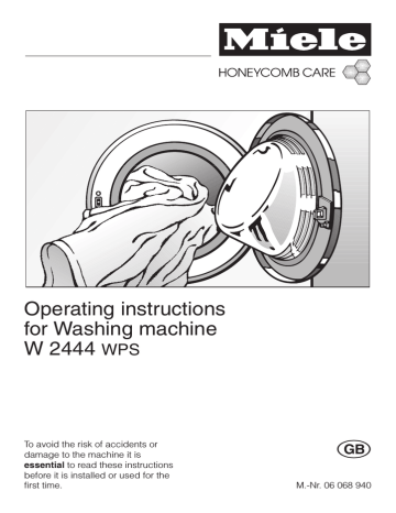 Miele W2444WPS Operating instructions | Manualzz