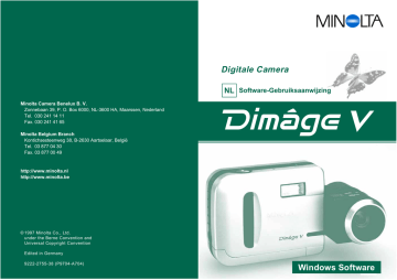 MINOLTA Dimage V Instruction and Maintenance Manual | Manualzz