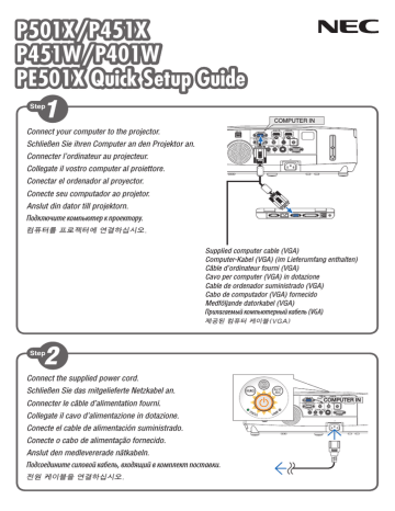 NEC NP-P401W User's Manual | Manualzz
