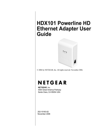 Netgear HDX101 User guide | Manualzz