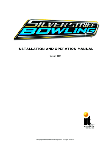 Nighthawk SILVER STRIKE BOWLING Installation and Operation Manual | Manualzz Nighthawk SILVER STRIKE BOWLING Installation and Operation Manual | Manualzz