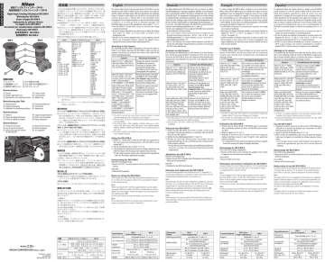 Nikon DR-5 User's manual Nikon DR-5 User's manual