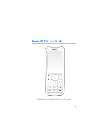 Nokia 6275i User's manual Nokia 6275i User's manual