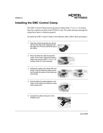 Nortel Networks Control Clamp EMC User's Manual | Manualzz