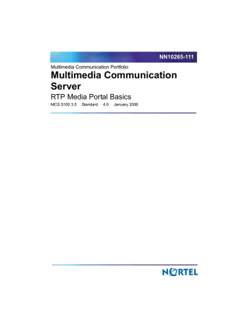 Nortel Networks NN10265-111 User's manual Nortel Networks NN10265-111 User's manual