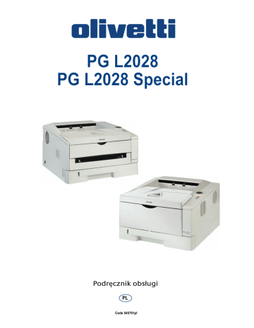 Wskazówki ogólne. Olivetti PG L2028 SPECIAL, PG L2028, L2028, PG L2028 and PG L2028 Special | Manualzz