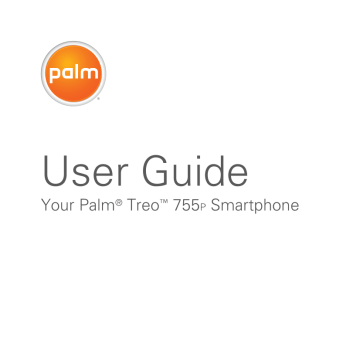 Palm 755p User Guide | Manualzz