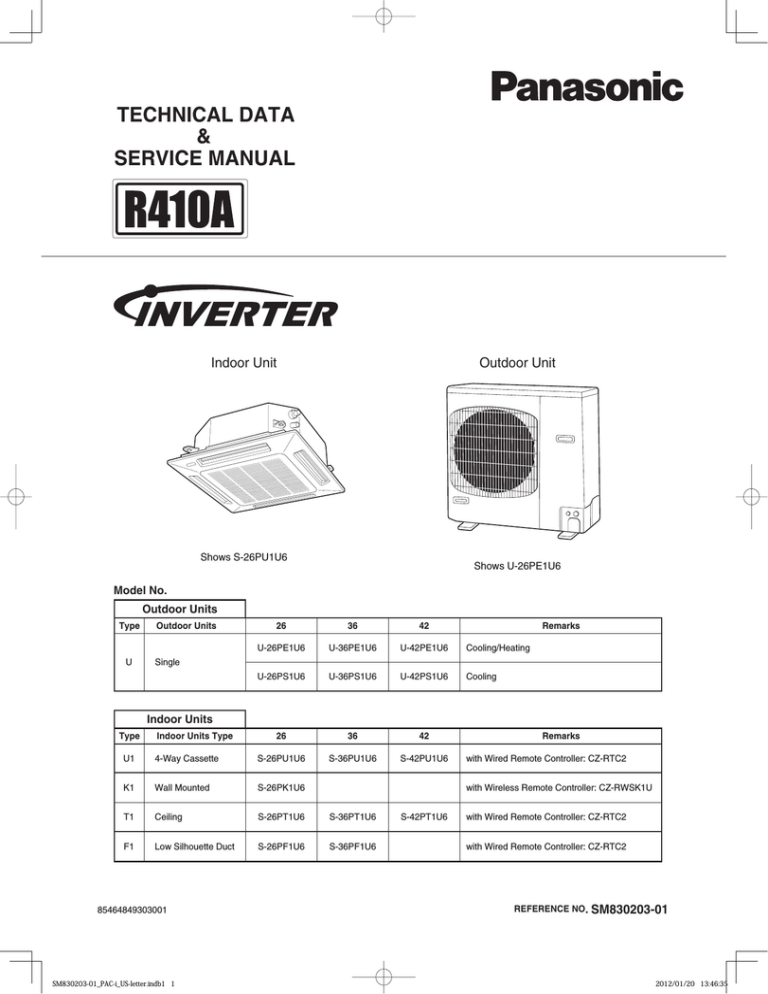 Panasonic 26PEF1U6 User manual Panasonic 26PEF1U6 User manual