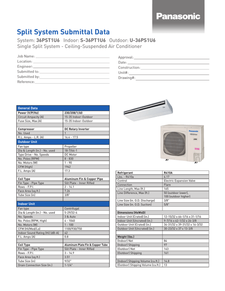 Panasonic 26PST1U6 Datasheet Panasonic 26PST1U6 Datasheet
