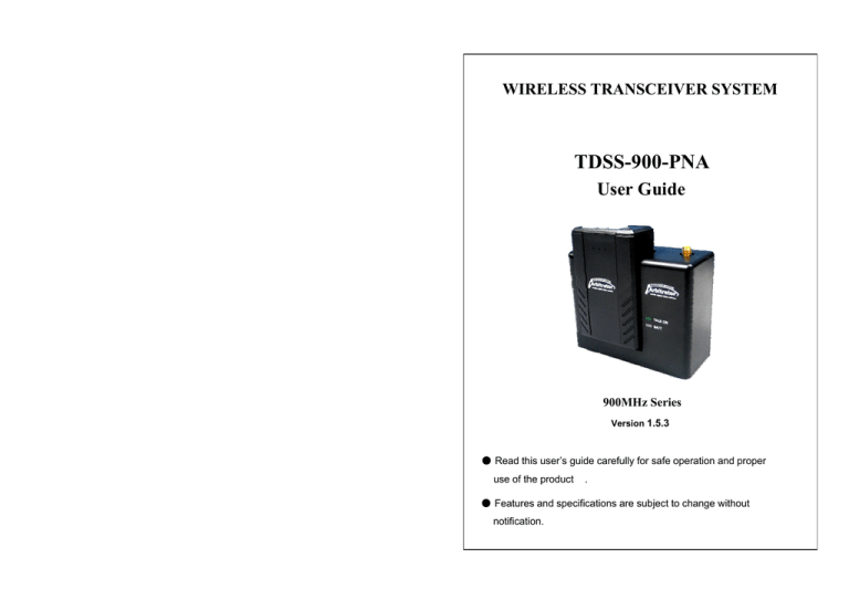 Panasonic Arbitrator 360 User guide Panasonic Arbitrator 360 User guide