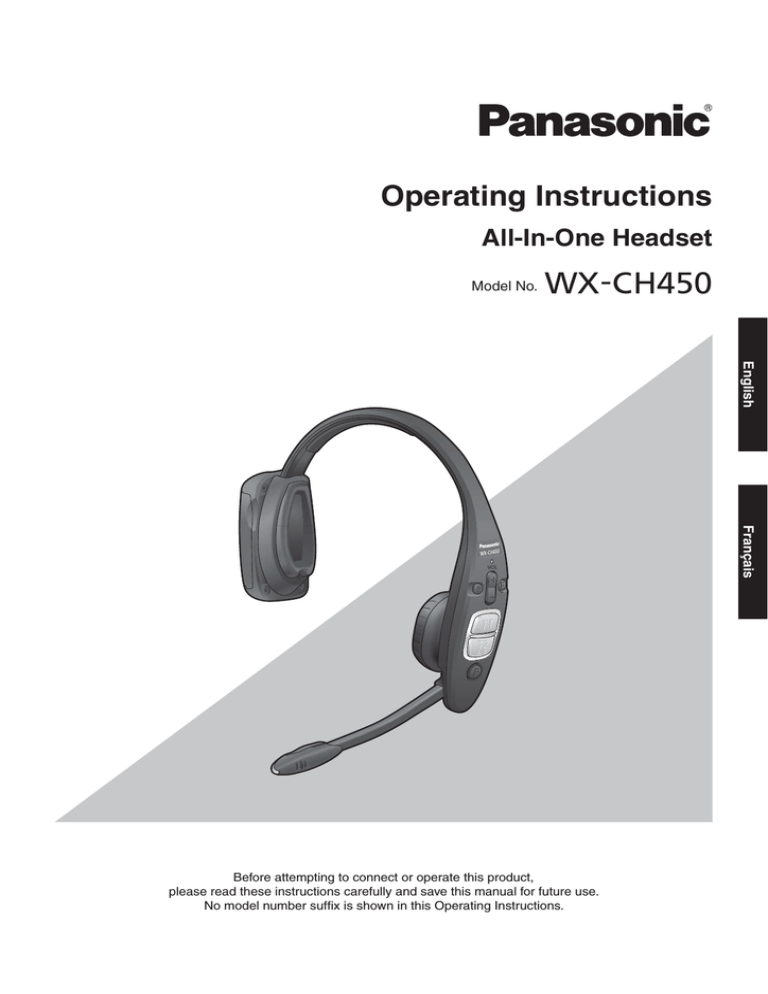 Panasonic Attune II Operating instructions Panasonic Attune II Operating instructions